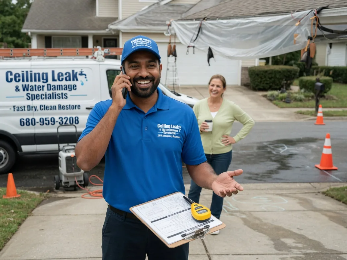 Ceiling Leak Cleanup Amalia, NM FAQs